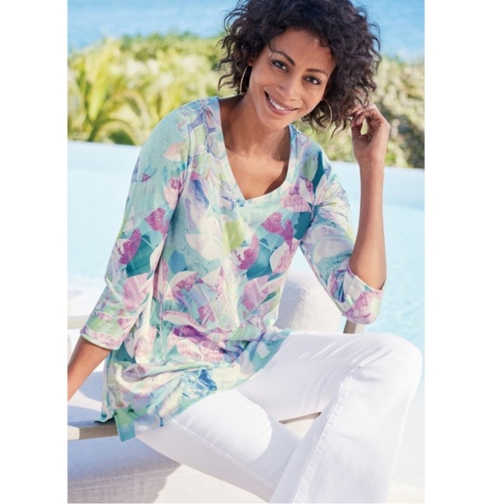 Colorful Women's Tunic Top LN